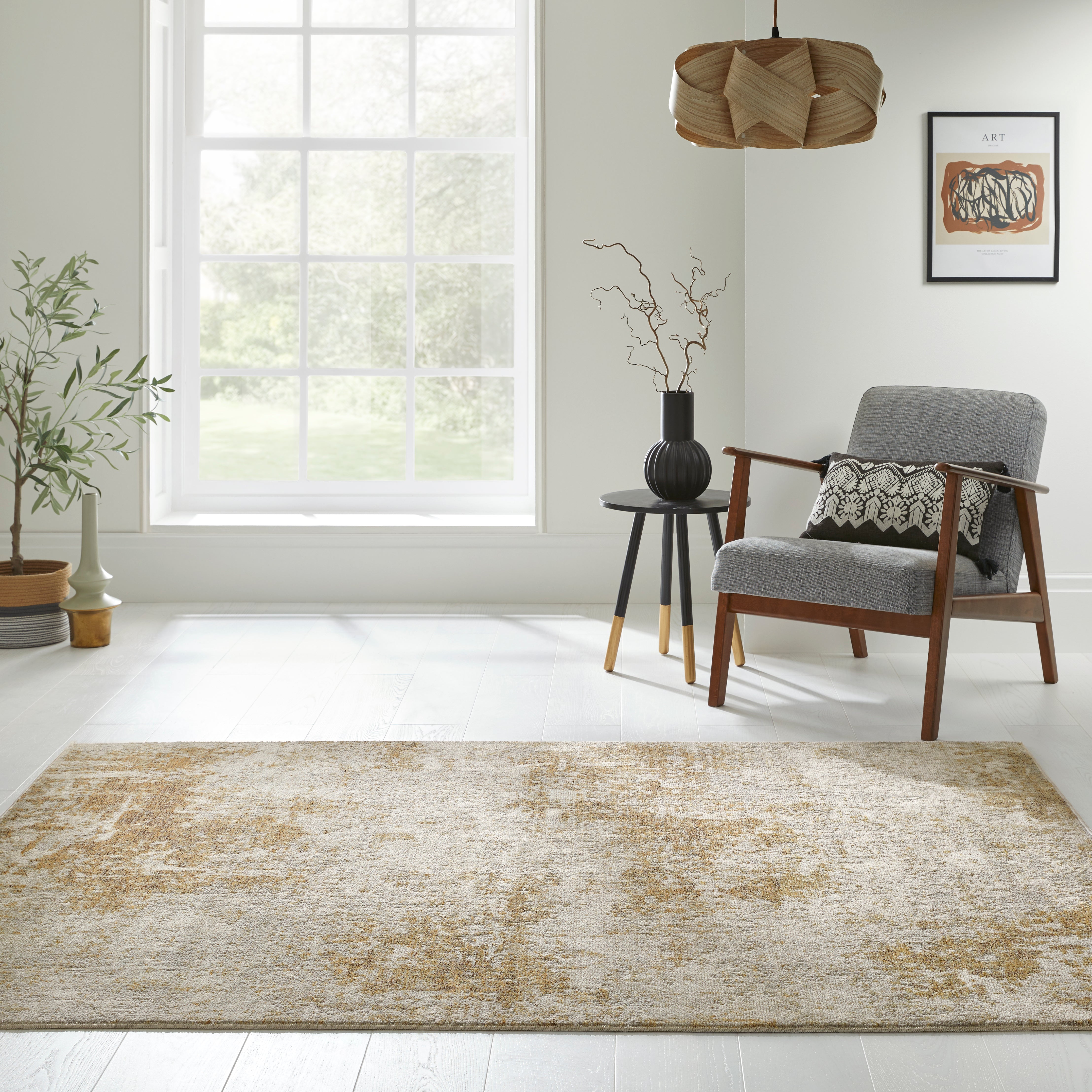Concept Looms Rossa ROS03 Ivory/Beige Large Rectangle Rug